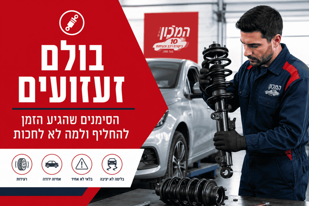 בולם זעזועים - הסימנים שהגיע הזמן להחליף ולמה לא לחכות